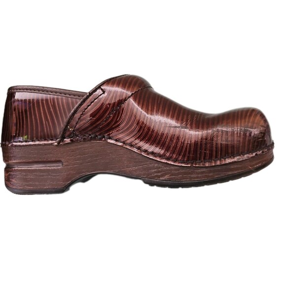 Dansko XP 2.0  Brown Black Swirl Wavy Clogs Size 38 - 7.5 Us - Picture 6 of 7